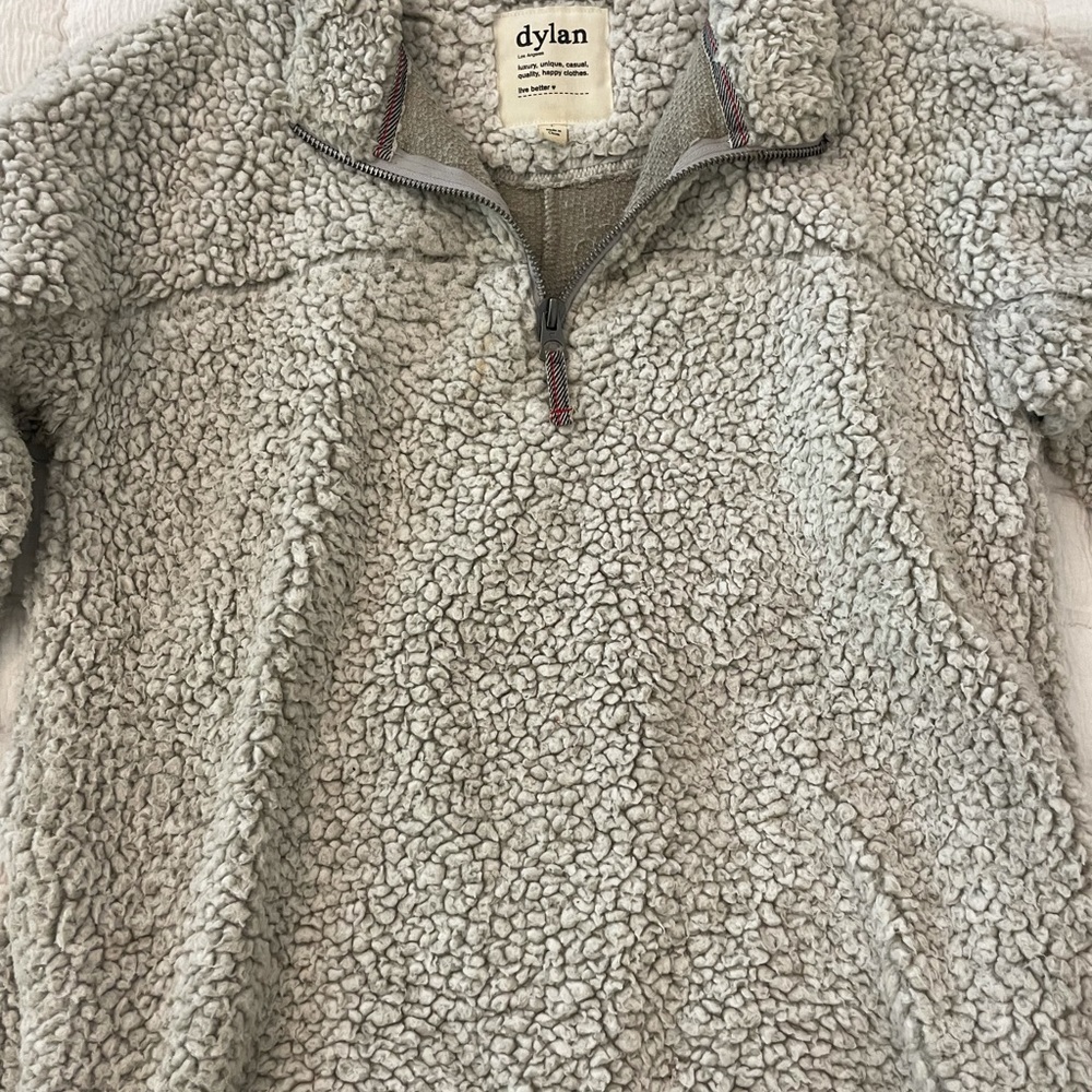 Dylan fluffy zip up jacket.